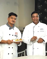 Zayca culinary team presenting a prepared dish